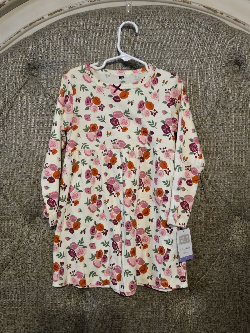 5t Floral Long Sleeve Dress